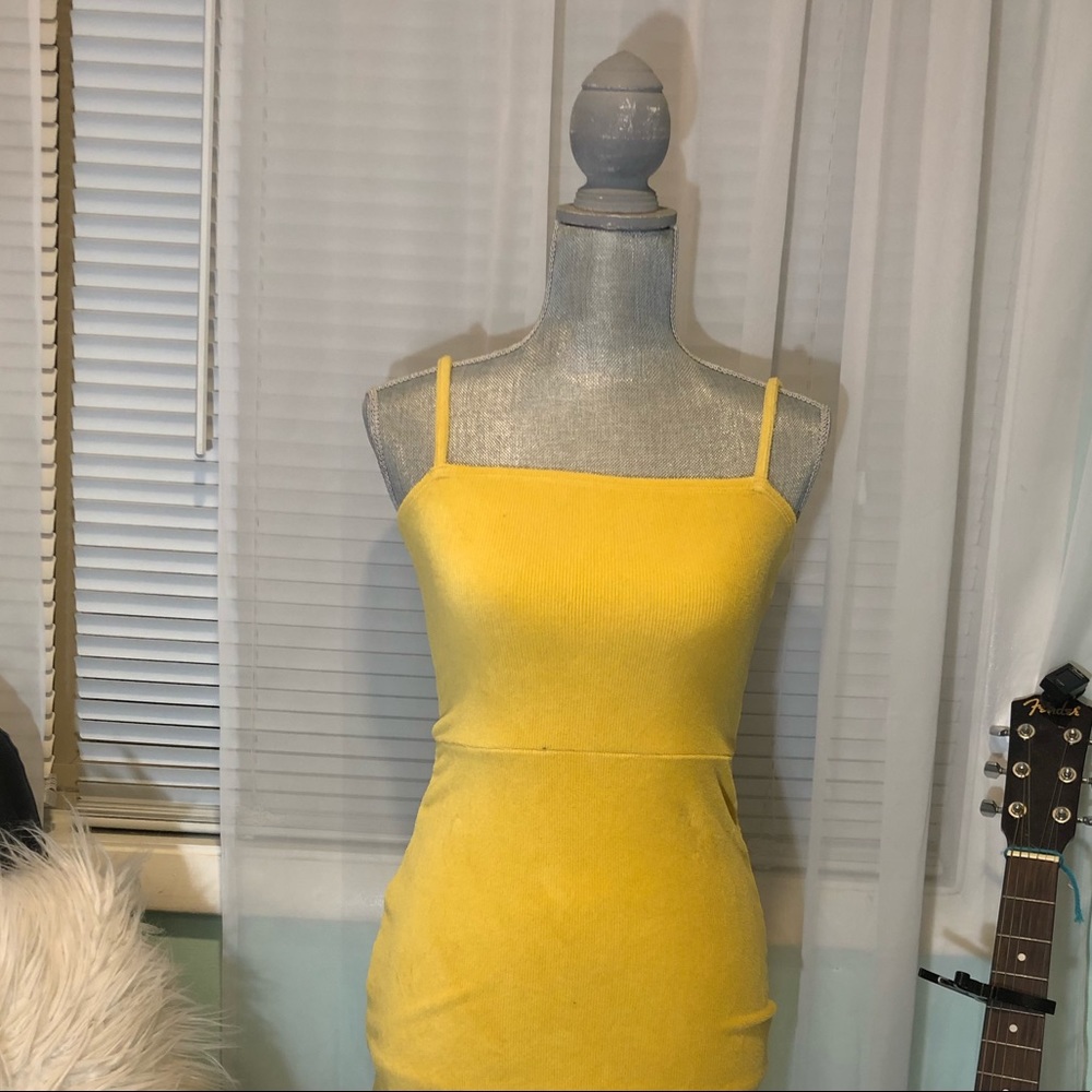 Mustard yellow dress